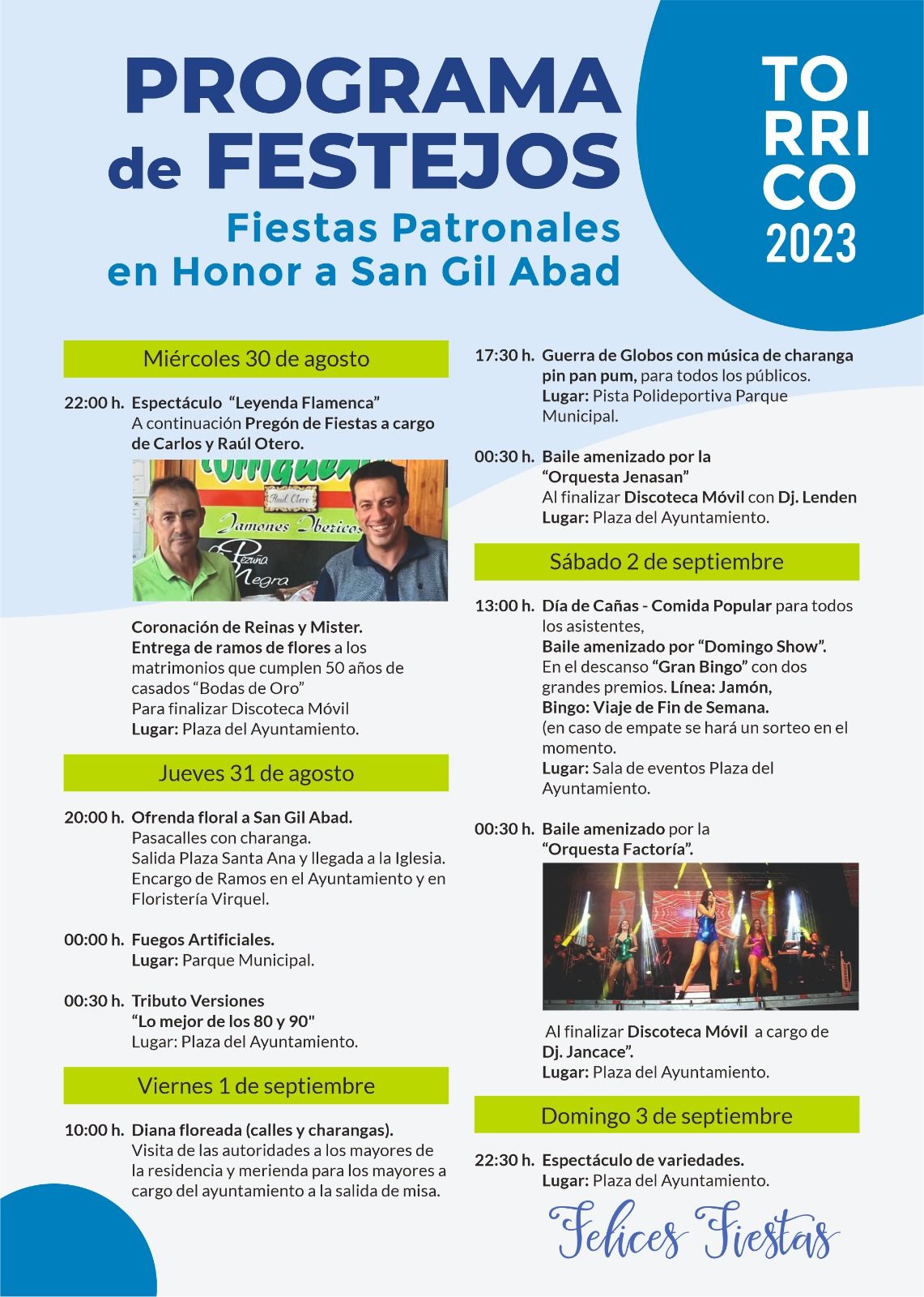 Programa fiestas 2023